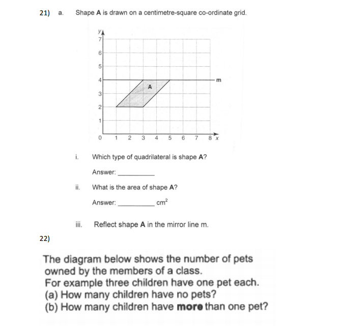 昆斯伍德学校Queenswood School year7数学入学考试题库