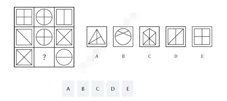UKiset考试图形推理真题