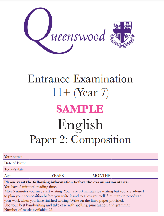 英国昆斯伍德学校Queenswood School 11+入学考试样题分享——英语