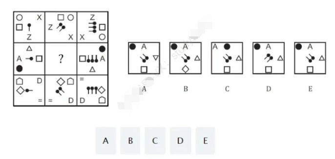 UKiset考试图形推理真题